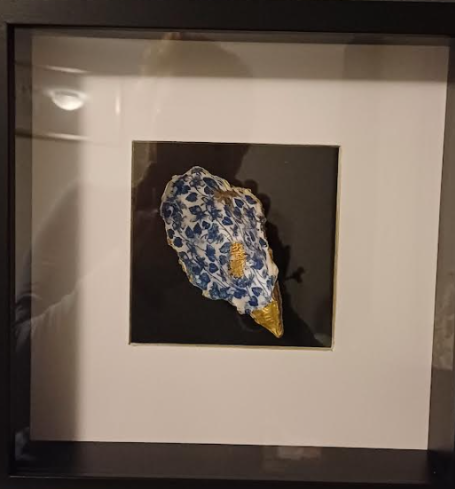 Oester Delfts blauw met goud